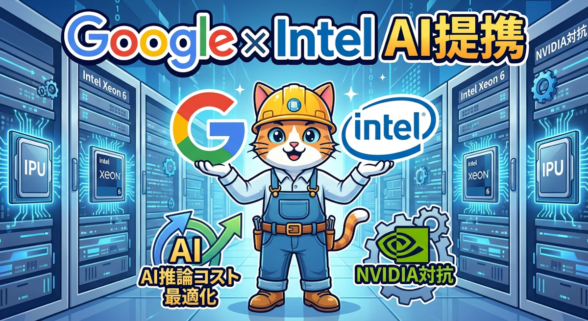 GoogleとIntelがAI基盤インフラで提携強化 エンジニアが押さえるべきシリコン戦略の転換点