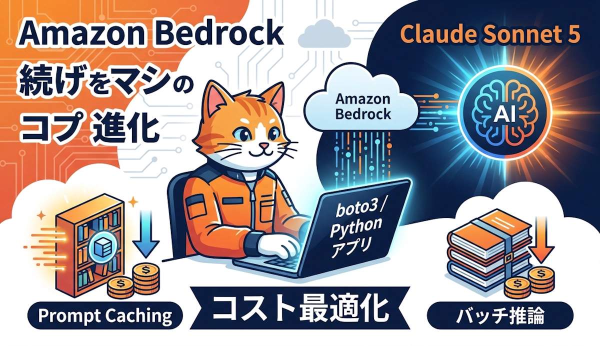 Amazon BedrockでClaude Sonnet 5を使うAIアプリ実装とコスト最適化ガイド