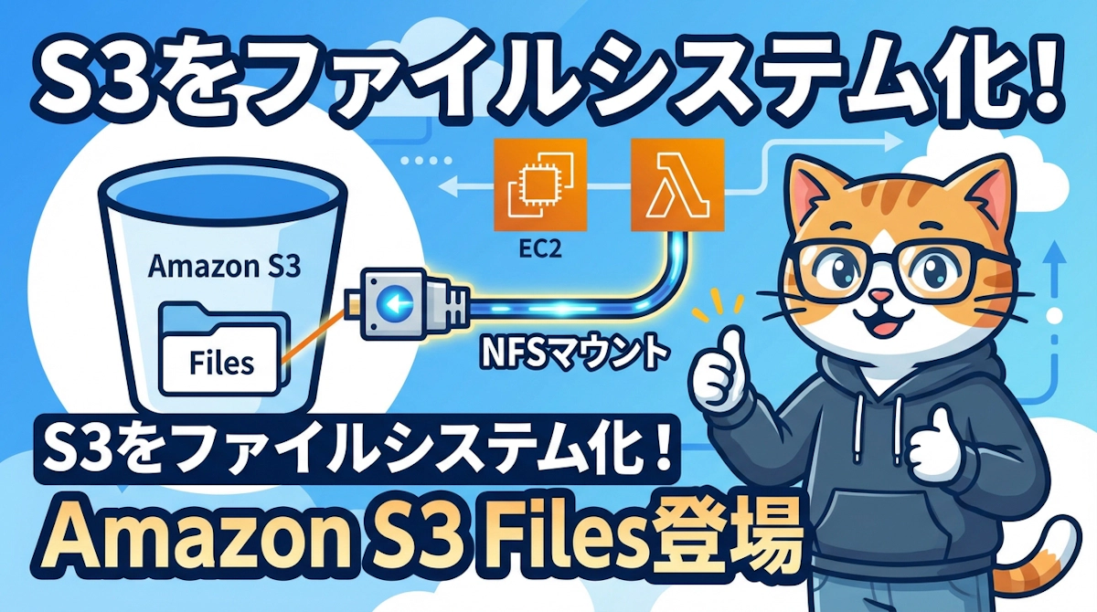 Amazon S3 FilesでS3バケットをファイルシステムとしてマウントする方法と活用ガイド