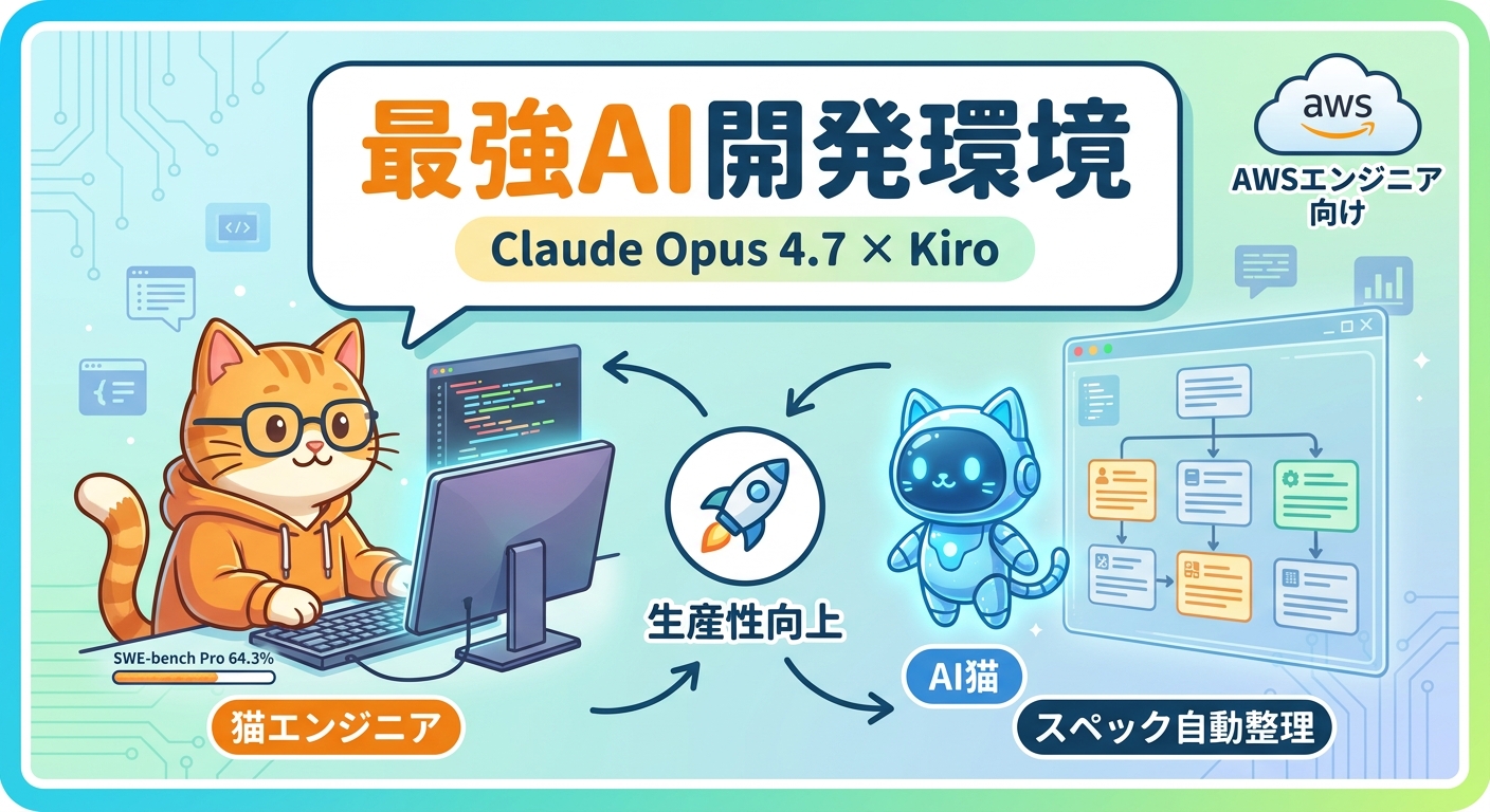 Claude Opus 4.7がKiro IDEに登場 — スペック駆動開発が一段と強力に