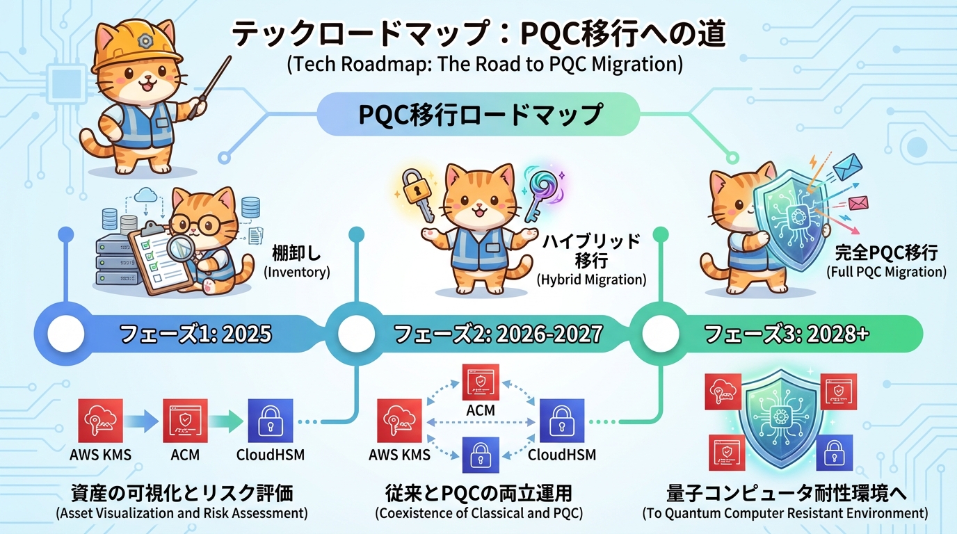 PQC移行ロードマップ 2025〜2030年