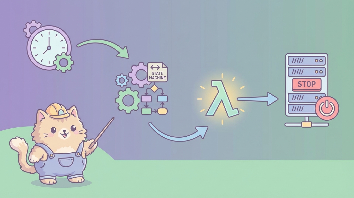EventBridge×Step Functionsアーキテクチャ図