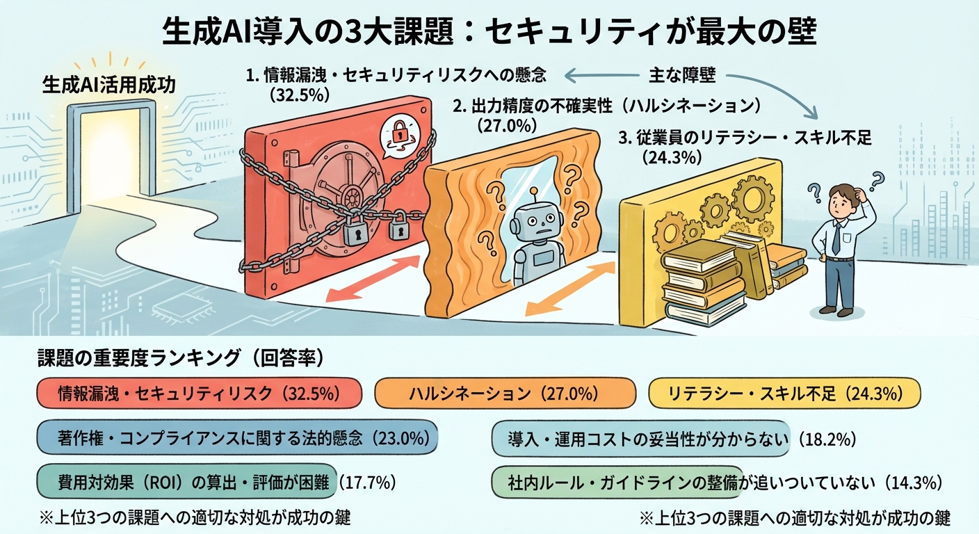 3大課題の全体像：セキュリティが最大の壁