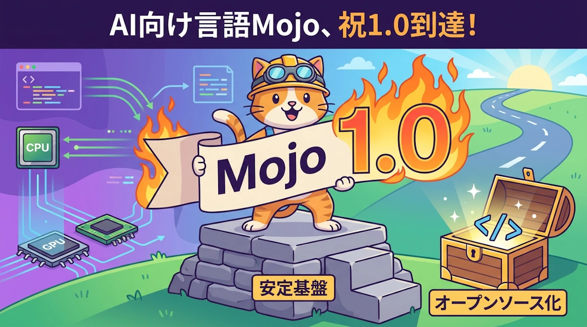 Mojo 1.0到達とコンパイラOSS化表明が示すAI基盤言語の現在地