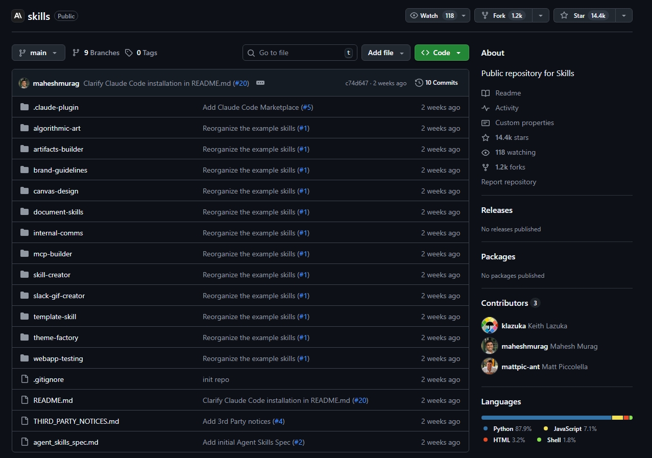 Anthropic社が公開した15個のSkillsで変わるAI開発体験