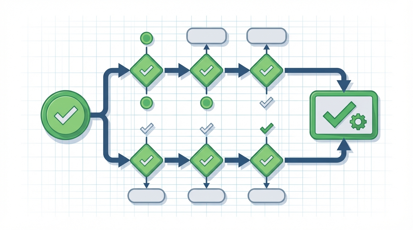 パートサイズ選択のデシジョンフロー