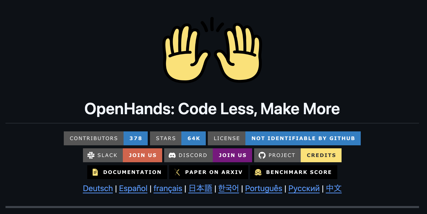 OpenHandsは、AIエージェントによるソフトウェア開発を支援するオープンプラットフォームで、コード編集・コマンド実行・Web操作・API呼び出しなど人間開発者の作業を自動化できます。CLIやDockerでローカル実行でき、商用向けにはOpenHands Cloudも提供されています。