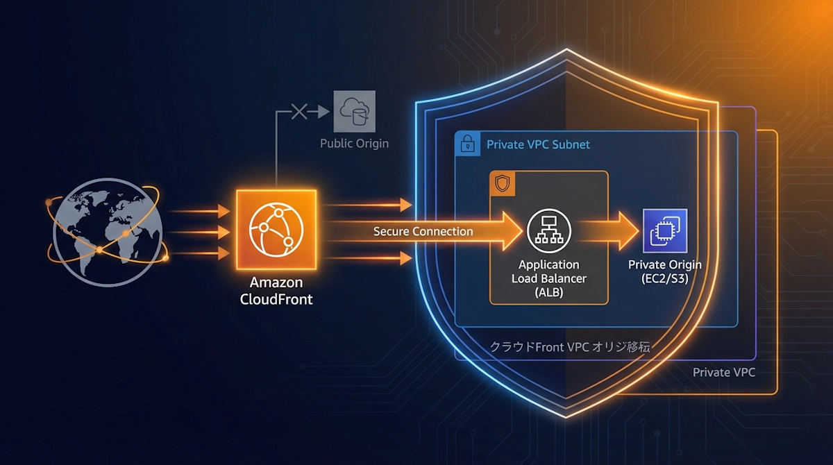 Amazon CloudFront パブリックオリジンからプライベートVPCオリジンへの移行