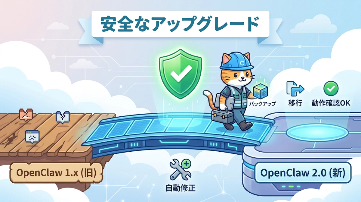 OpenClaw 2.0へ安全にアップグレードする実践ガイド 3つの破壊的変更とdoctor --fixで失敗しない移行手順