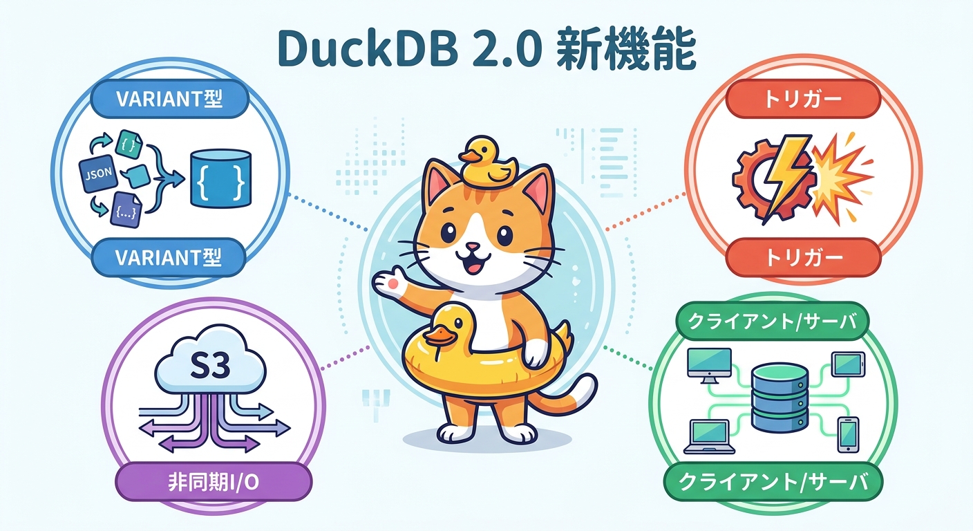 DuckDB 2.0の主要新機能の全体像