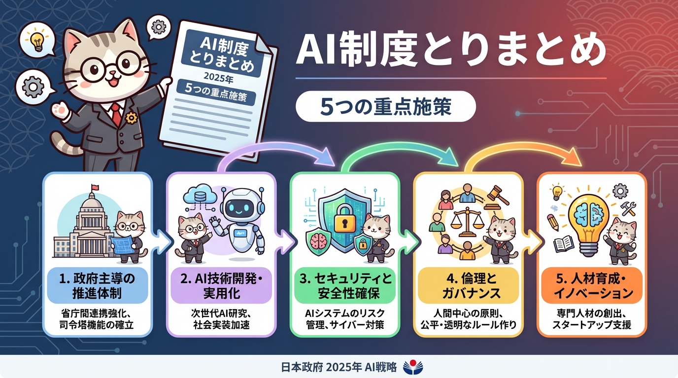 2025年AI制度 5つの重点施策