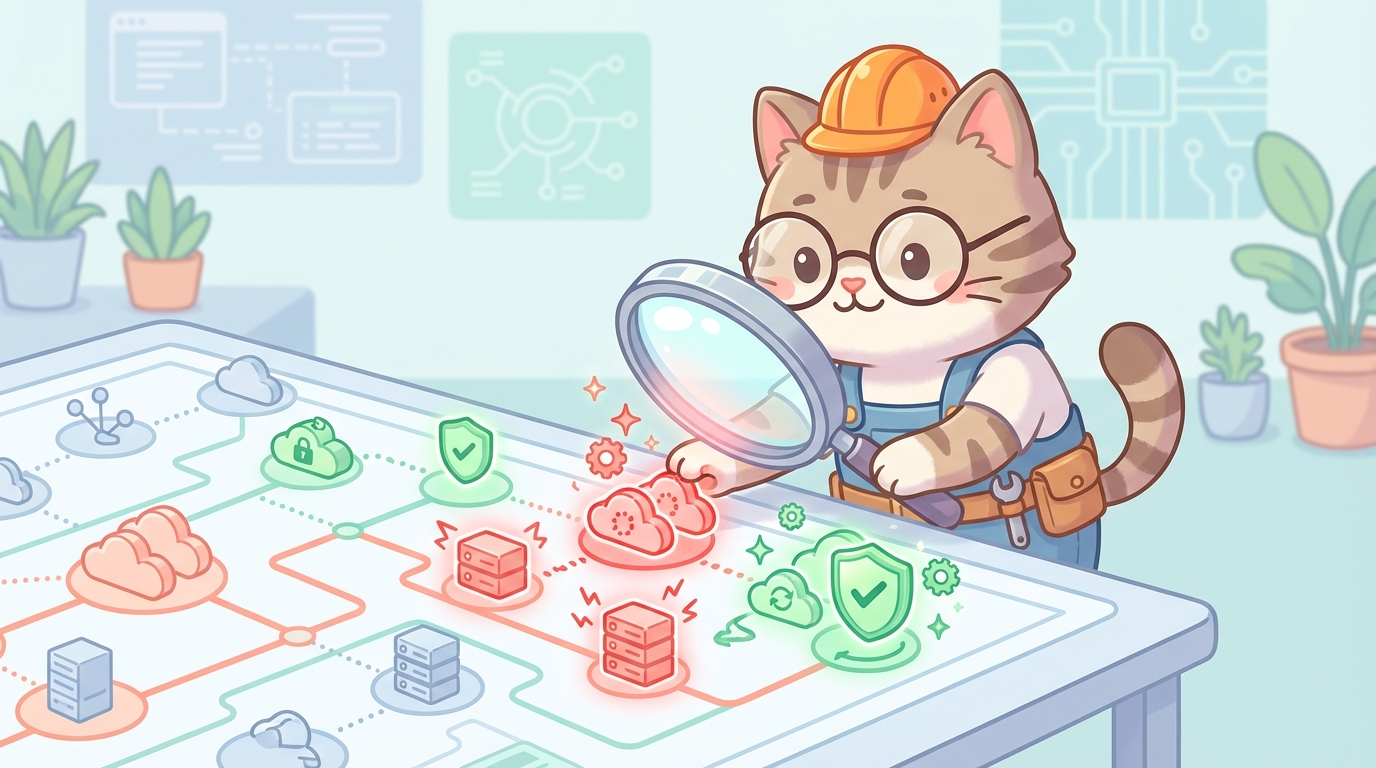 ASMによる攻撃対象領域の可視化・最小化の概念図