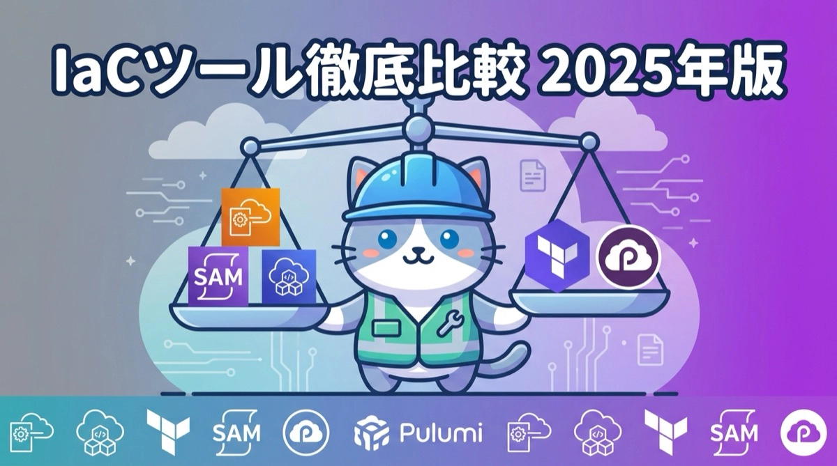 AWS IaCツール徹底比較 2025年版 - CloudFormation、SAM、CDK、Terraform、Pulumiの選び方と最新動向