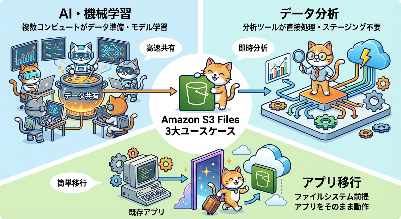 Amazon S3 Filesの主なユースケース