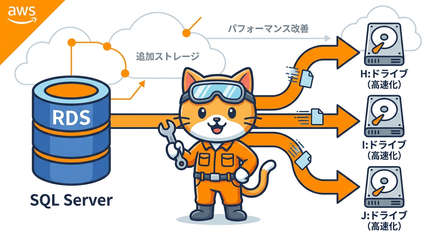 Amazon RDS for SQL Server に追加ストレージボリュームをアタッチして I/O パフォーマンスを改善する
