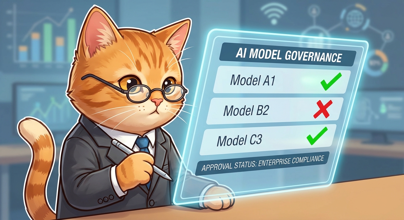 モデルガバナンス管理画面のイメージ