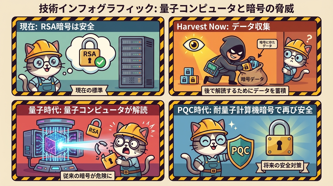 量子脅威のタイムライン