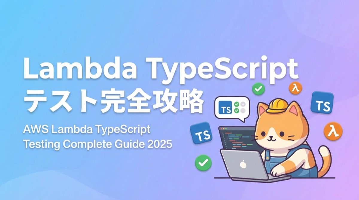 AWS LambdaのテストをTypeScriptで完全攻略 - 2025年版の実践的アプローチ