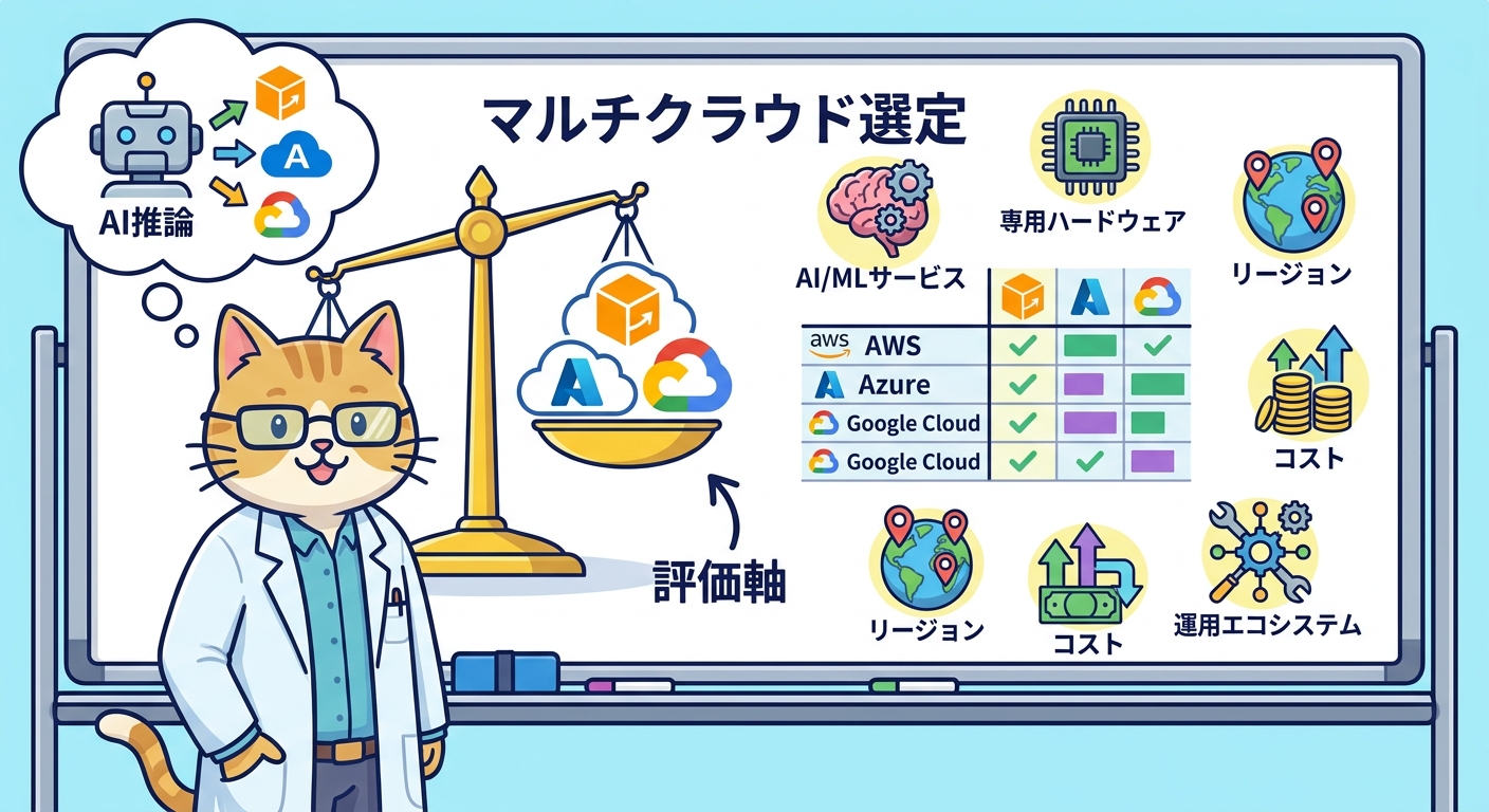 エンジニアがマルチクラウドを評価する観点を示したインフォグラフィック