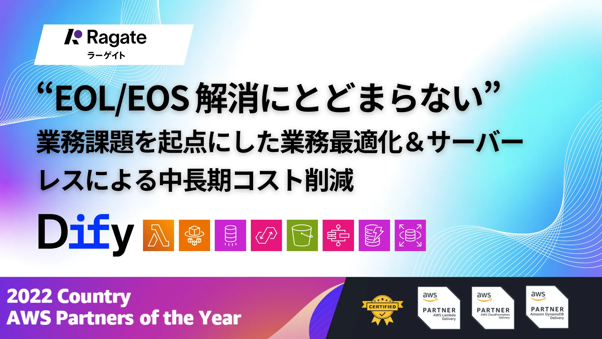 『EOL/EOS 解消にとどまらない』業務課題起点の業務最適化＆サーバーレスによる中長期コスト削減