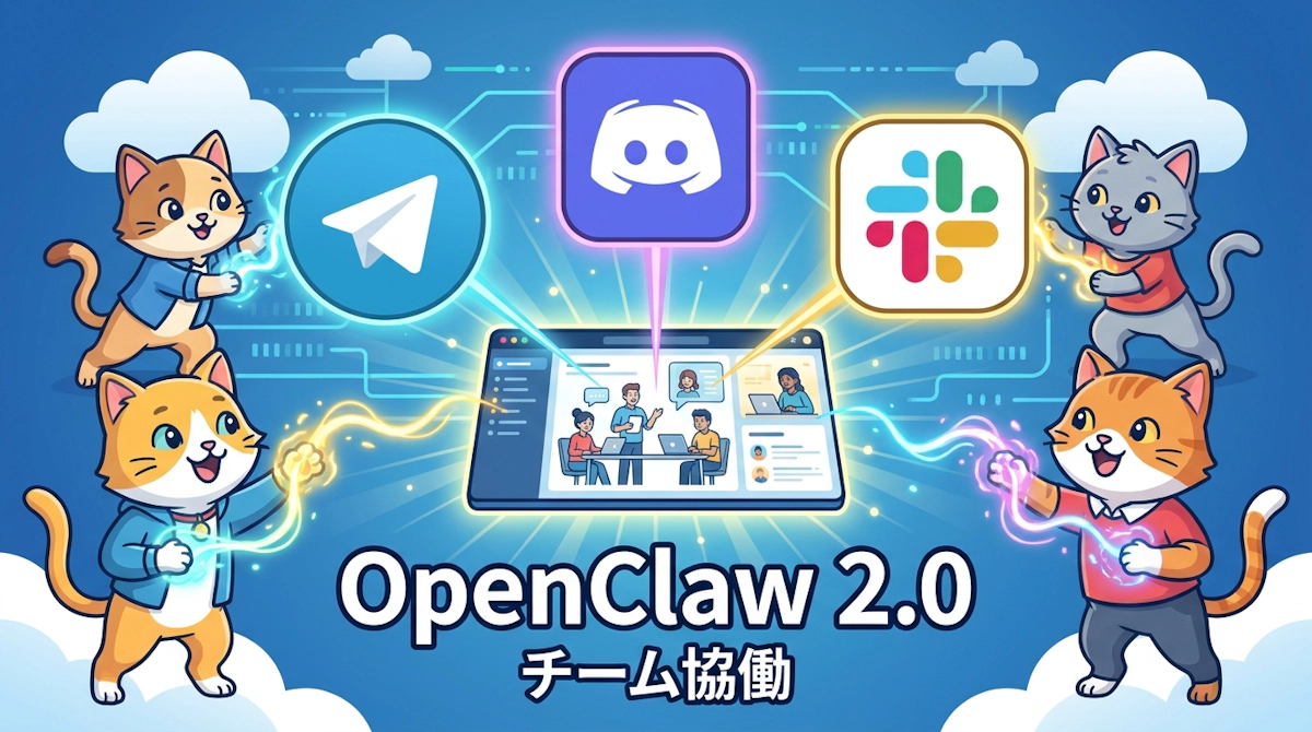OpenClaw 2.0で変わるチーム協働の形 複数チャネルを横断する構造化コラボレーションの実像