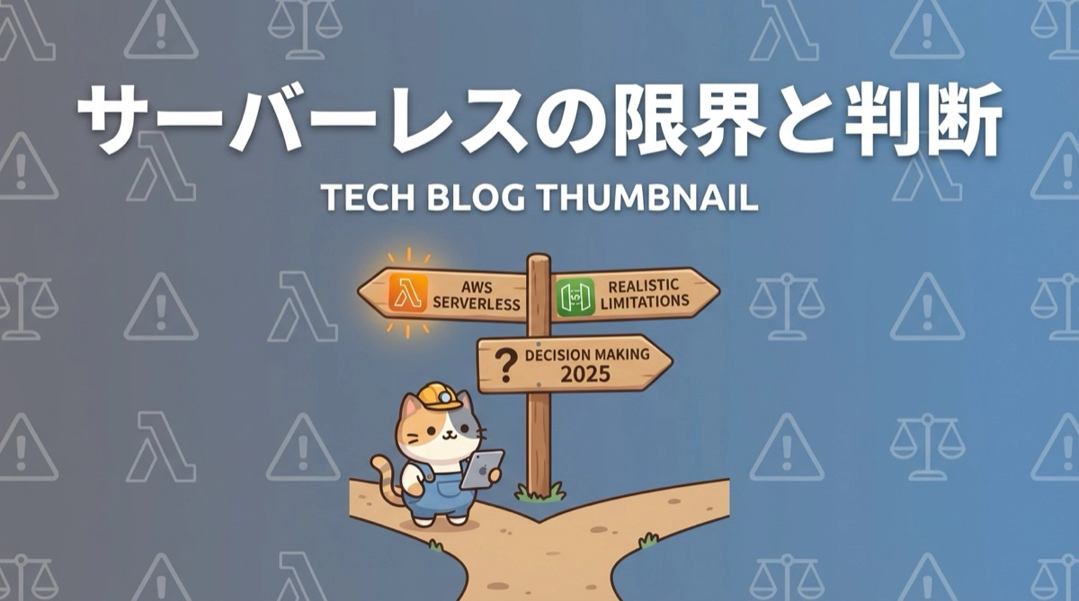 2025年版：AWSサーバーレスの現実的な限界と適用判断 - Lambda/API Gateway最新事情を踏まえた実装指針