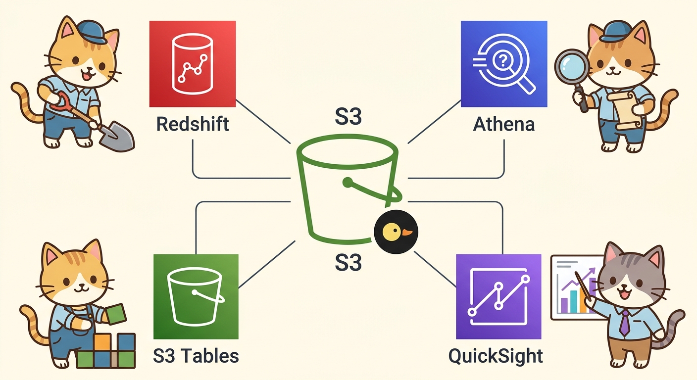 DuckDBとAWS各サービスのシナジー相関図