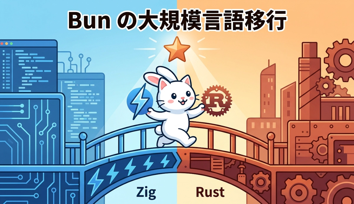 BunがClaudeでZigからRustへ移行する全貌