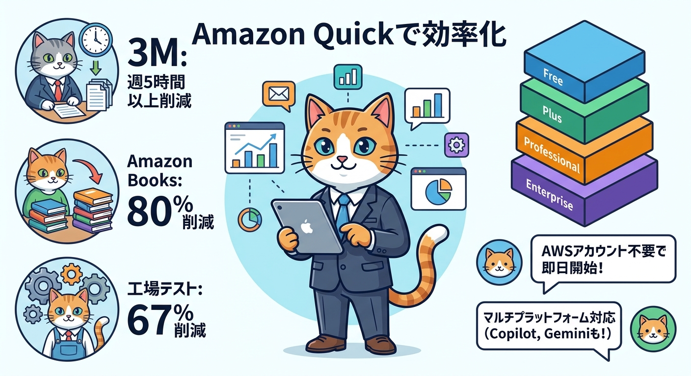 Amazon Quick導入効果と料金プラン比較
