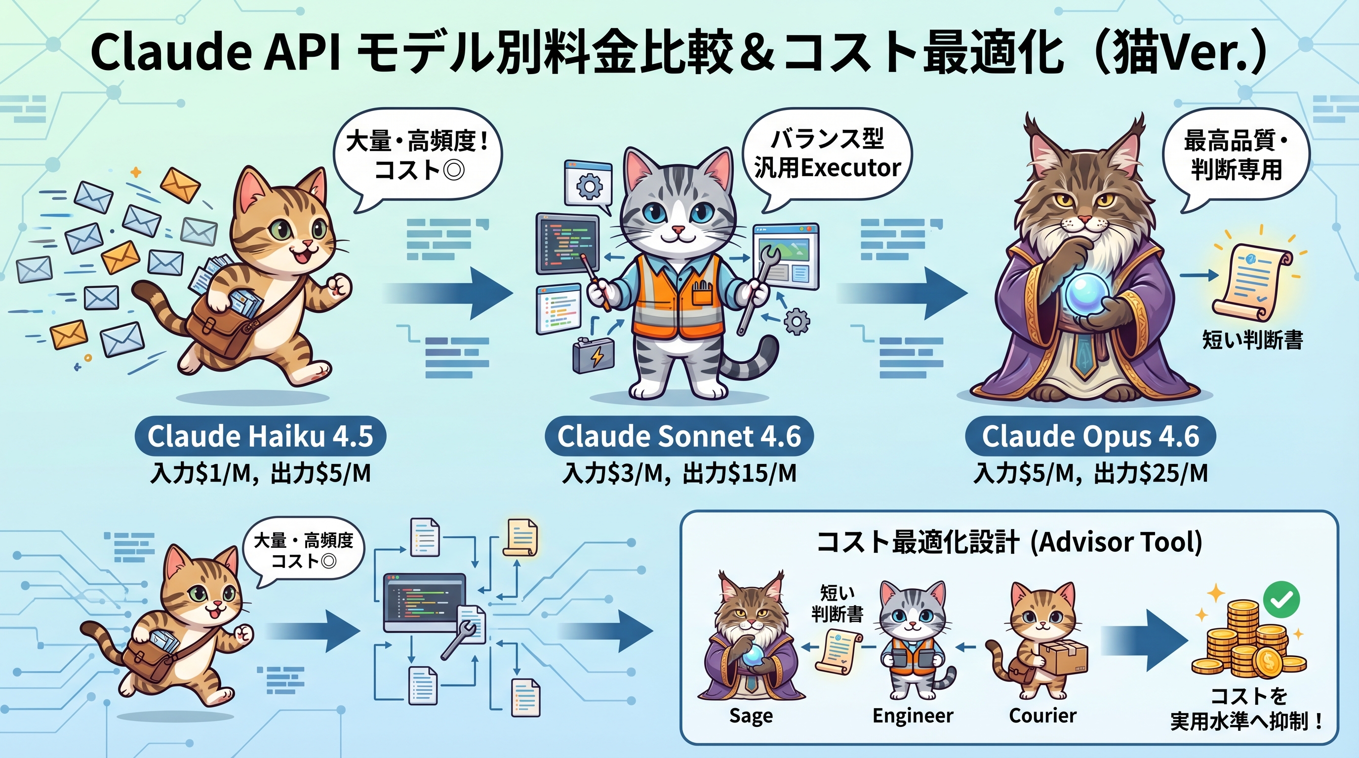 Claude APIモデル別料金比較とコスト最適化