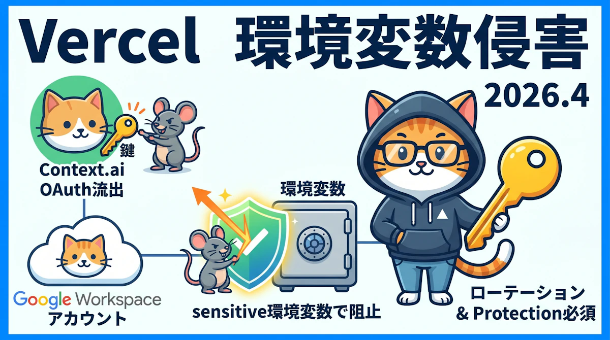 Vercel 2026年4月セキュリティインシデント Context.aiを起点にしたサプライチェーン攻撃の全容と対策