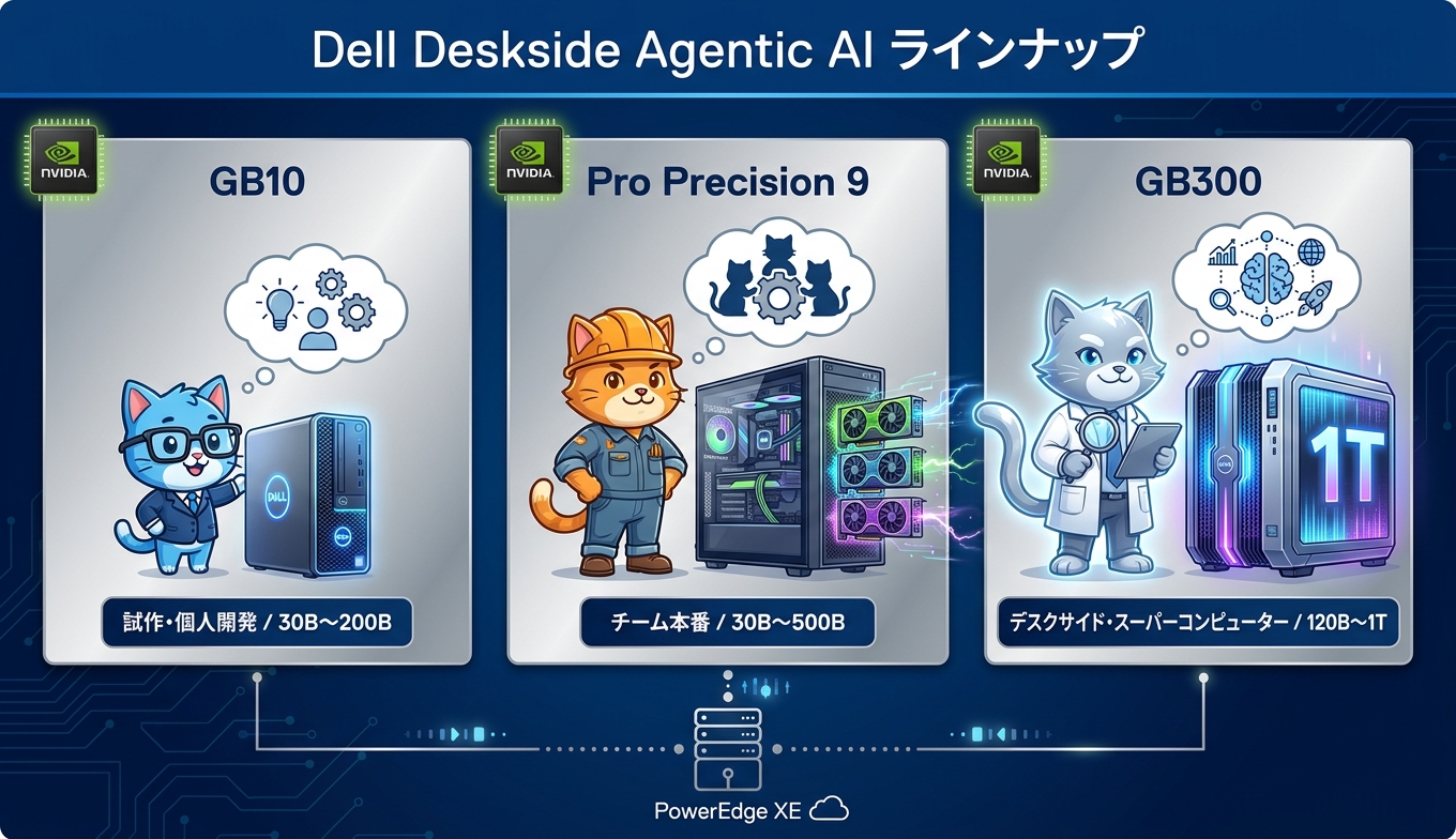 Dell Deskside Agentic AI のハードウェアラインナップ