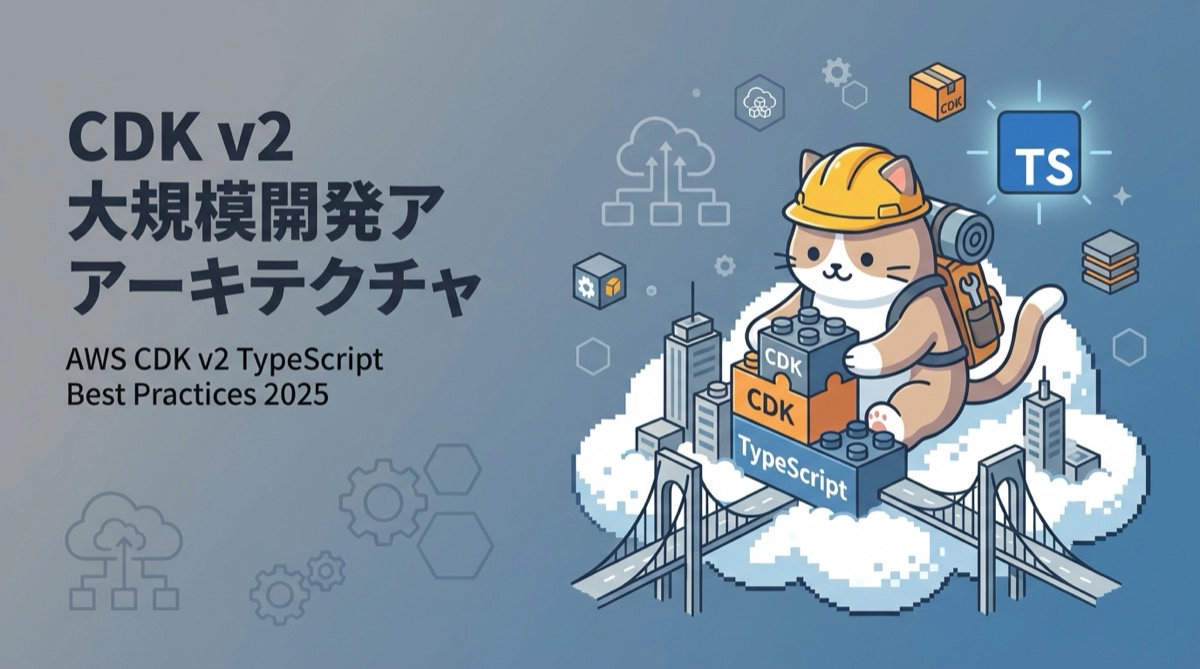 AWS CDK v2 TypeScriptで実践する大規模開発アーキテクチャ - 2025年最新のベストプラクティス