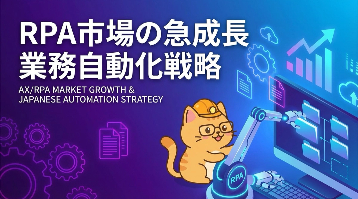 AX市場（RPA）市場の急成長と日本企業の業務自動化戦略〜人手不足時代のデジタル労働力活用〜