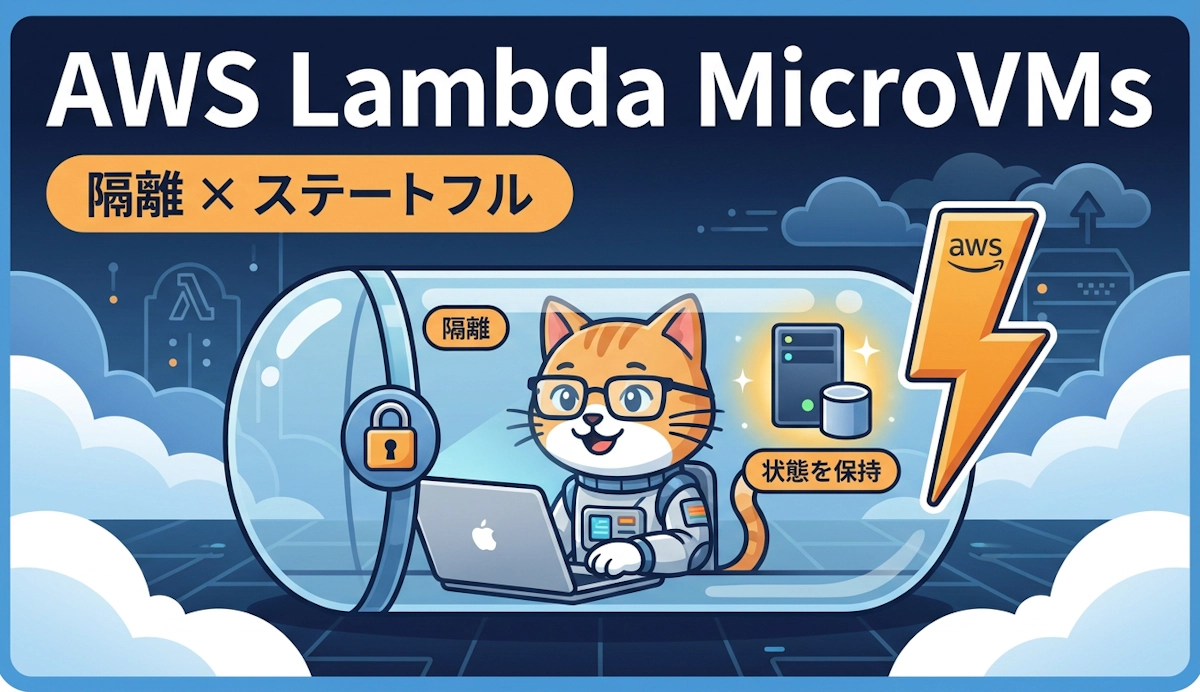 AWS Lambda MicroVMs入門 サーバレスのままステートフルで隔離された実行環境を手に入れる