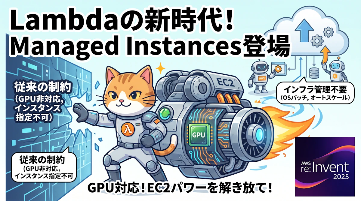 AWS Lambda Managed Instancesで実現するサーバーレス×ハイパフォーマンス開発入門