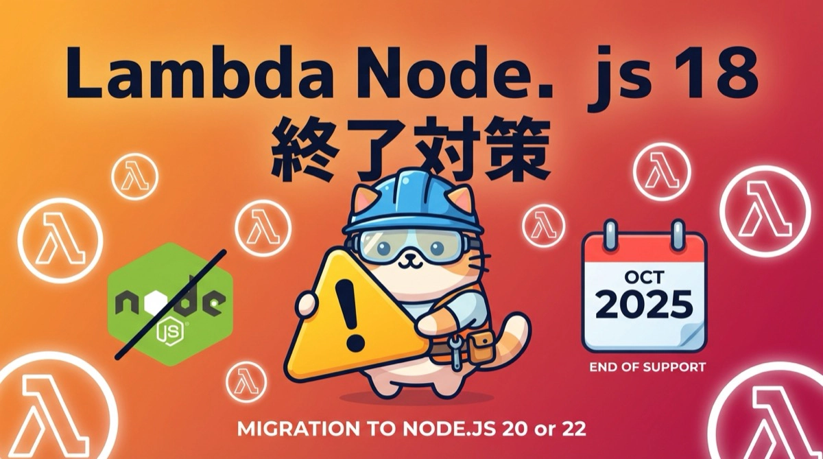 AWS Lambda Node.js 18サポートは2025年9月1日に終了 - 段階的制限スケジュールとマイグレーション実践ガイド