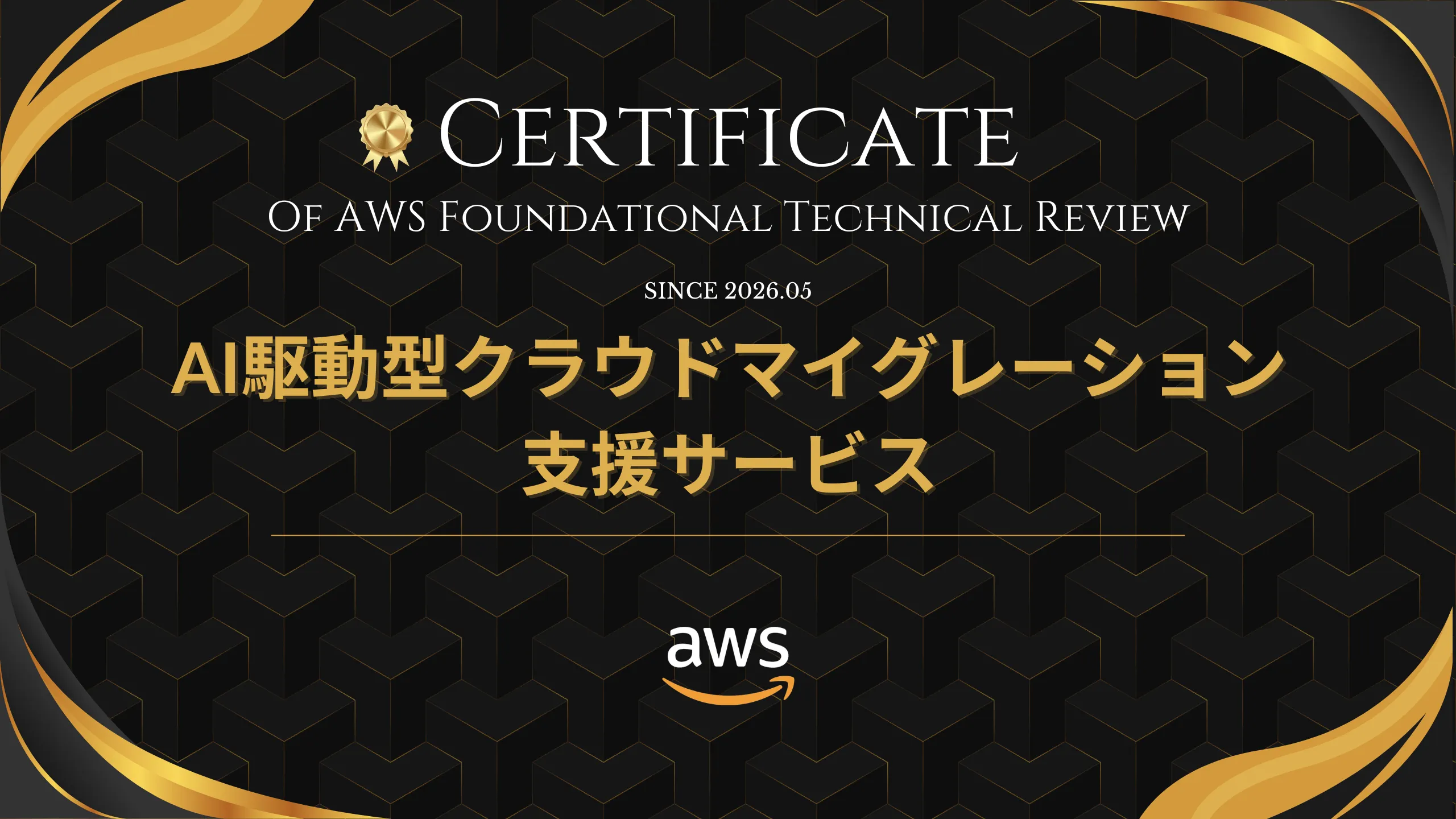AWS Foundational Technical Review(FTR)for Service Offerings AI駆動型クラウドマイグレーション支援サービス ファーストビュー画像
