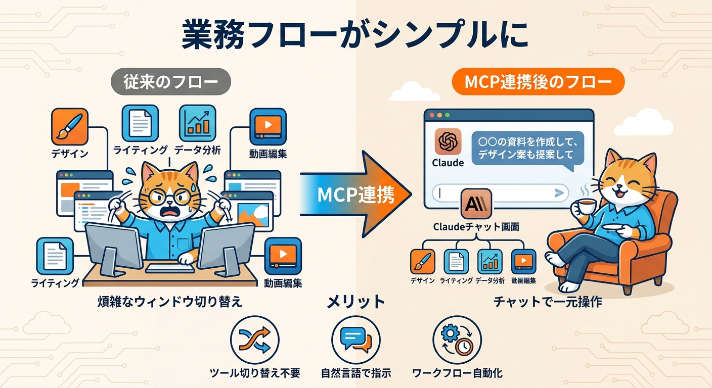 MCPによるクリエイターの業務フロー変化
