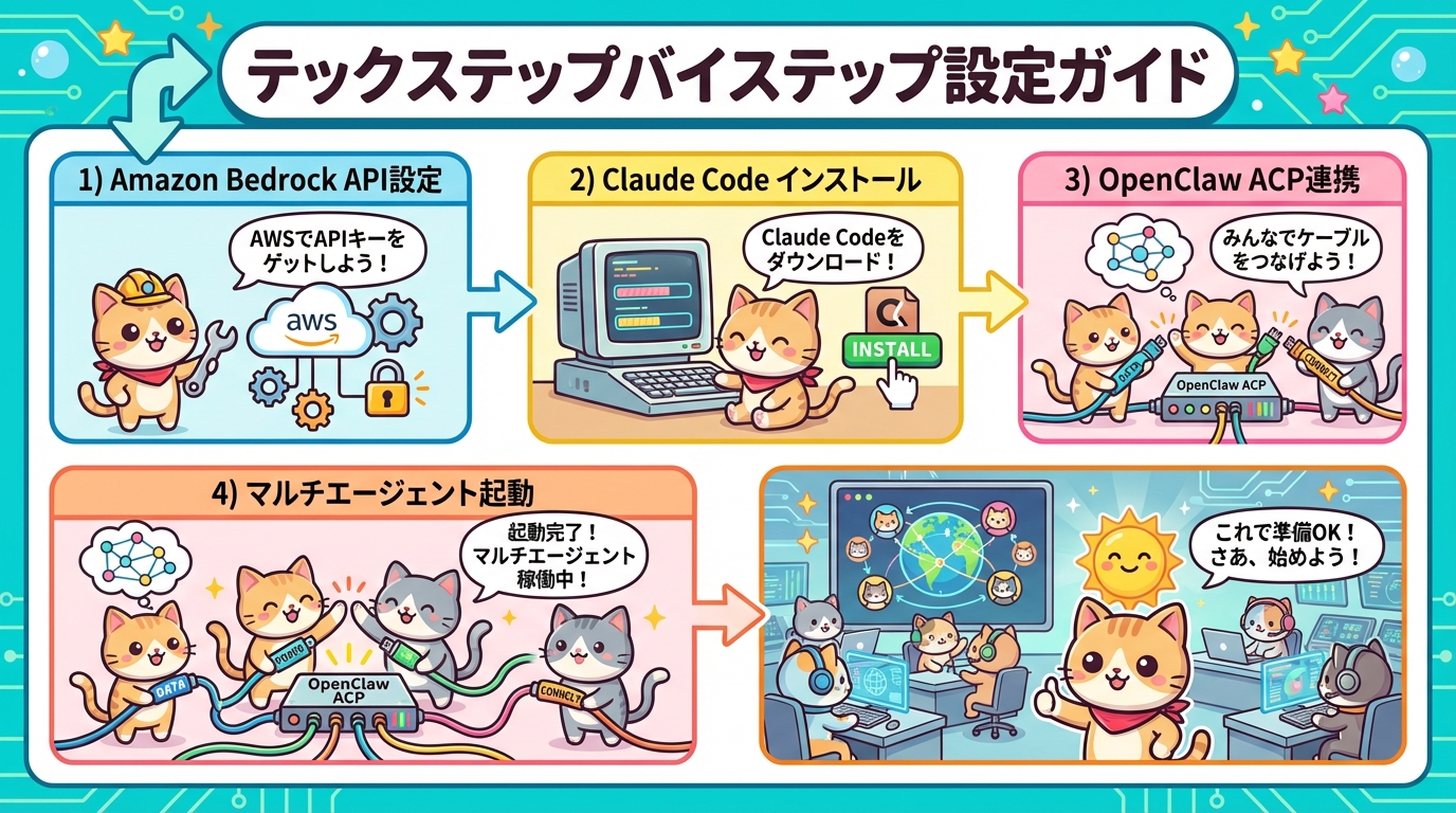 セットアップ手順の図解