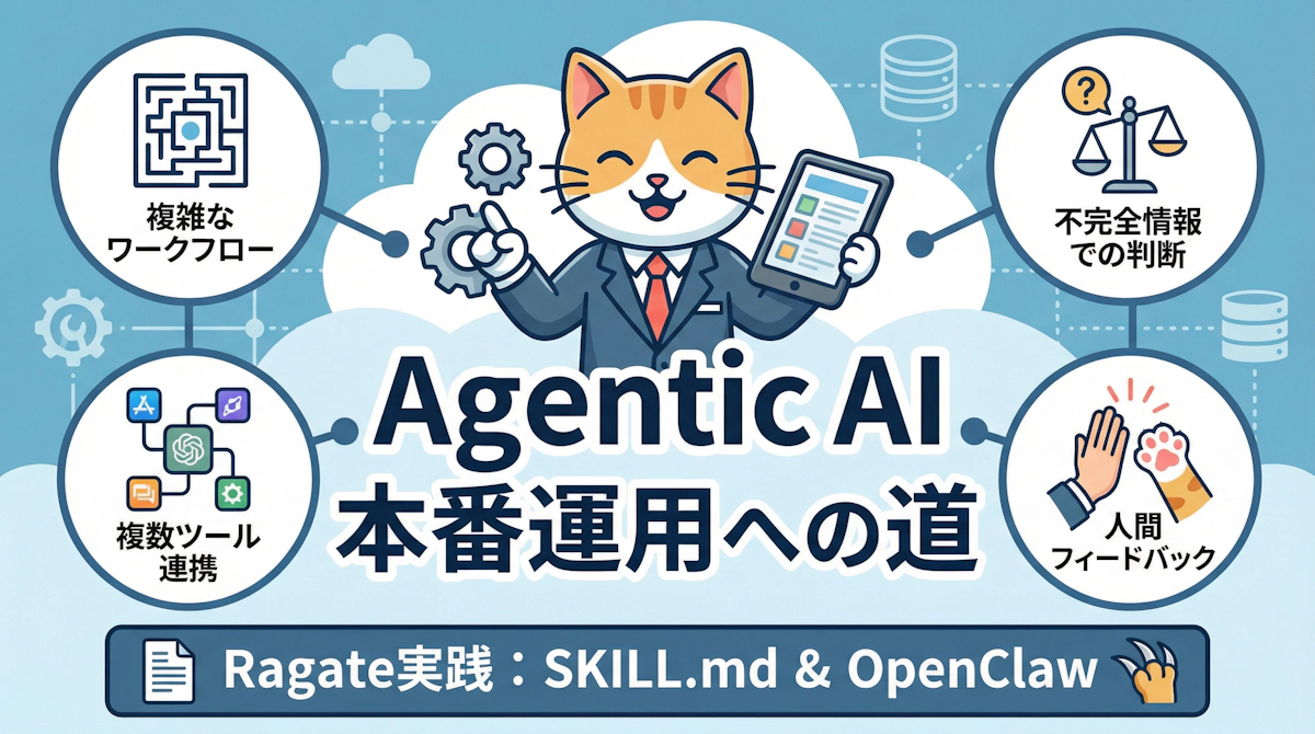 Agentic AIを"動かす"ために本当に必要なこと――AWSが示す運用化の4条件をRagateが実践する方法
