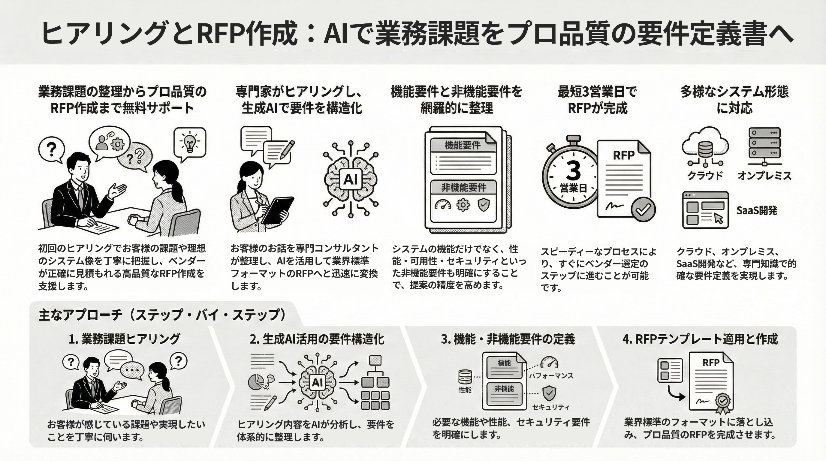 要件整理・RFP作成