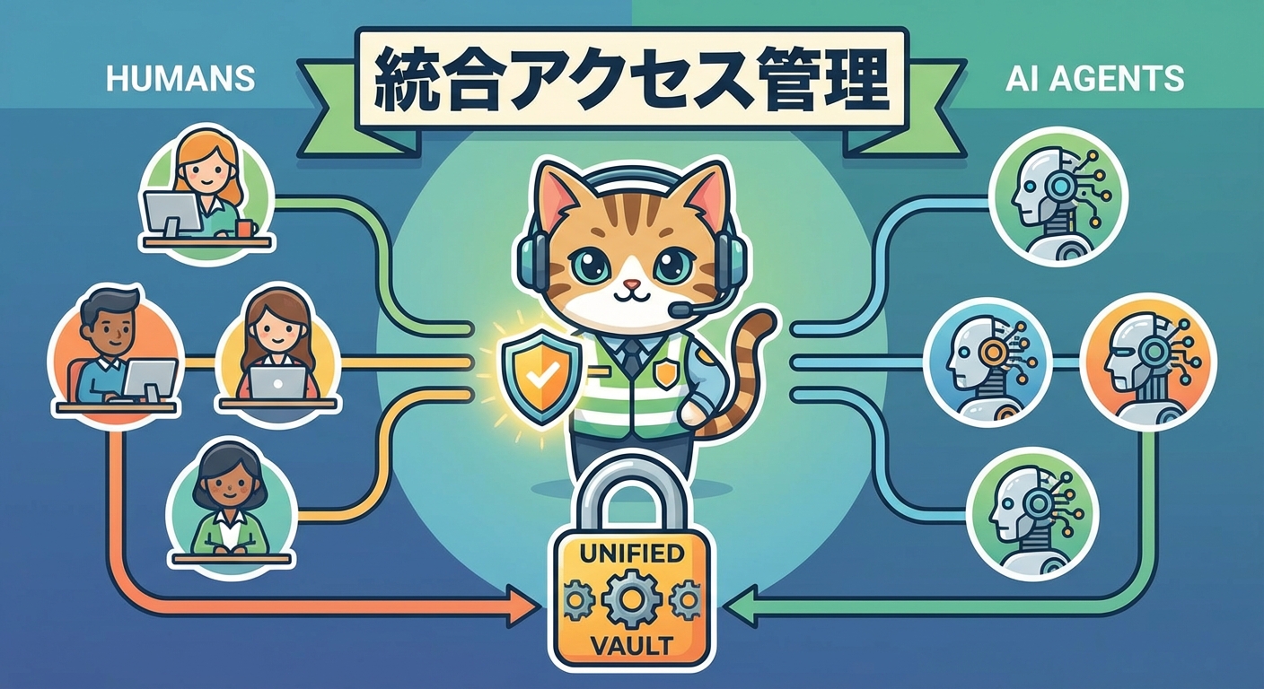 1Password Unified Accessの統合アクセス管理を示すインフォグラフィック