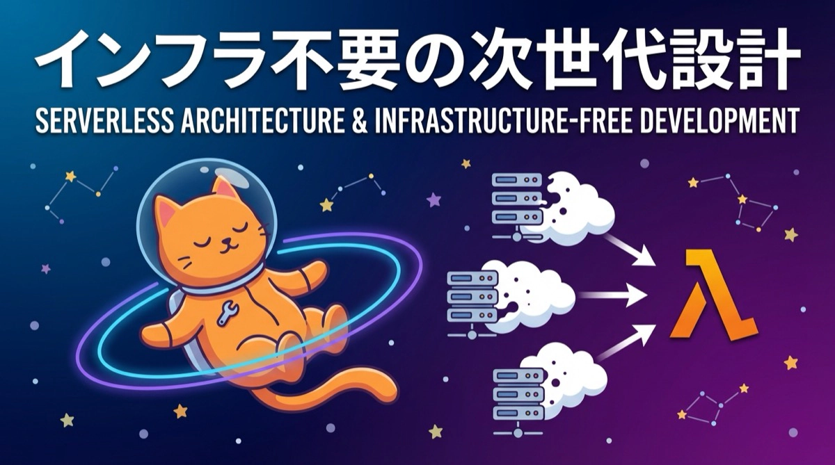 サーバーレスアーキテクチャでインフラを意識しない開発へ。AWSで実現する次世代システム設計