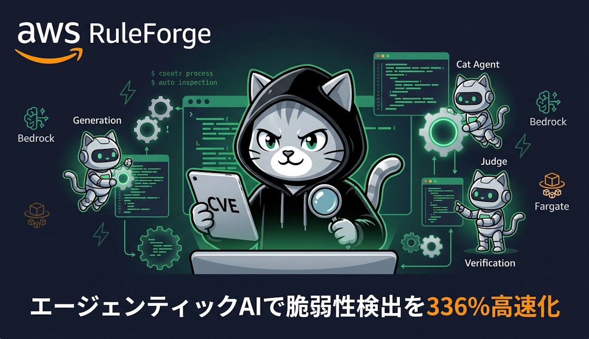 AmazonがエージェンティックAIで脆弱性検出ルール生成を336%高速化 RuleForgeの仕組みとAWS実装