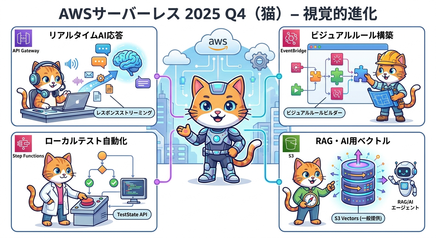 AWSサーバーレスエコシステム 2025年Q4 インフォグラフィック
