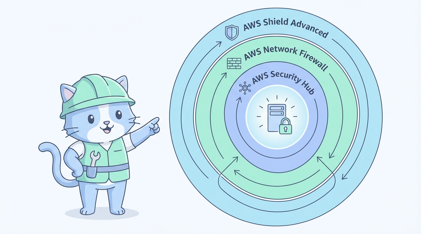 AWS Shield Advanced・Network Firewall・Security Hubによる多層防御アーキテクチャ