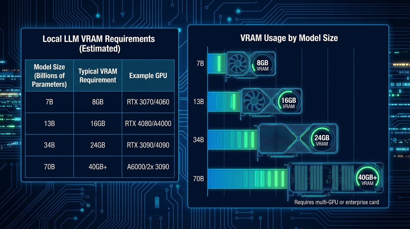 GPU VRAM要件イメージ