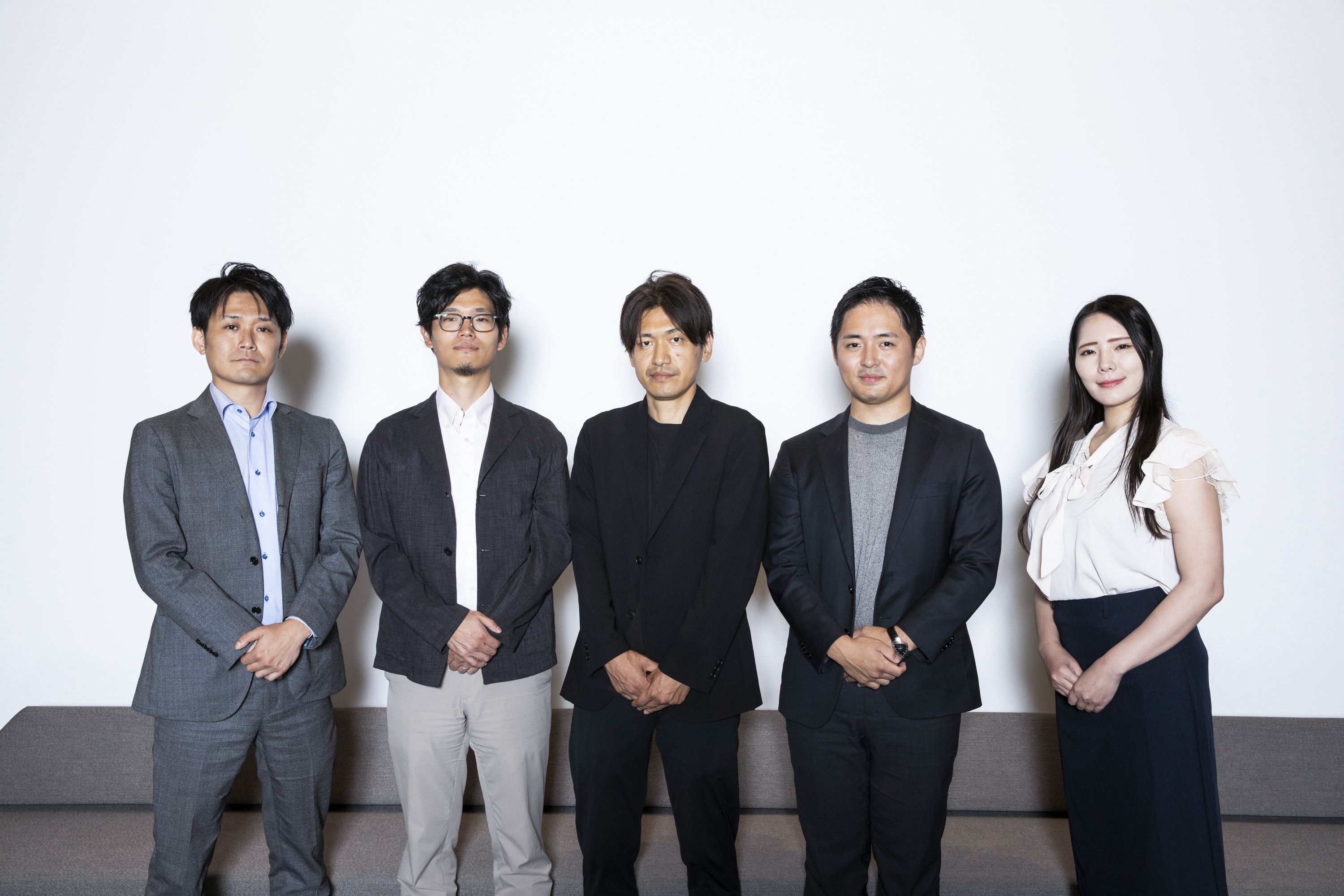 左からRagate ITコンサルティング部長柳澤、SI事業部部長久保、本プロジェクトマネージャー清宮、代表取締役益子、NHN テコラス 藤澤様