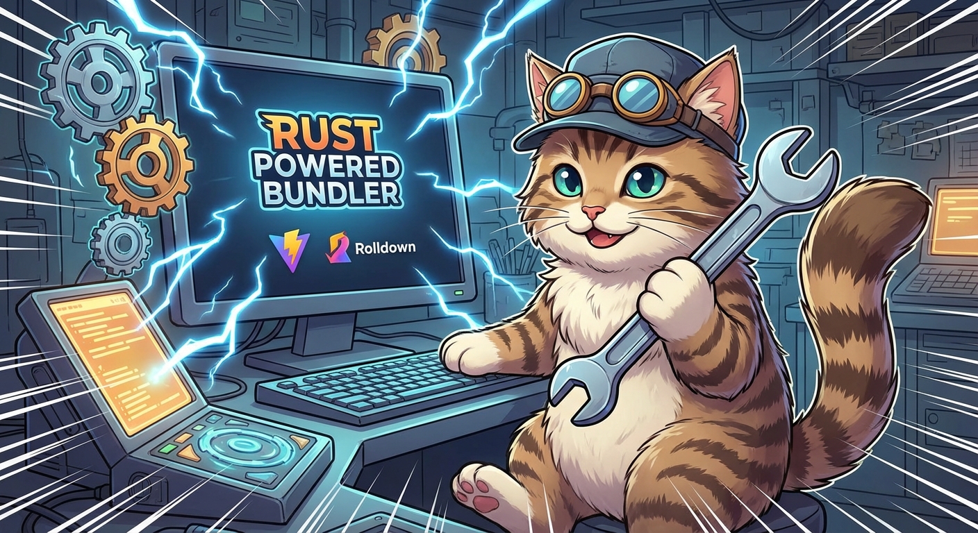 Rustパワードバンドラ「Rolldown」を使うネコ開発者